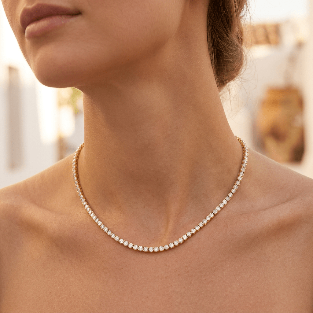 Gold Tennis Chain - Ellavore