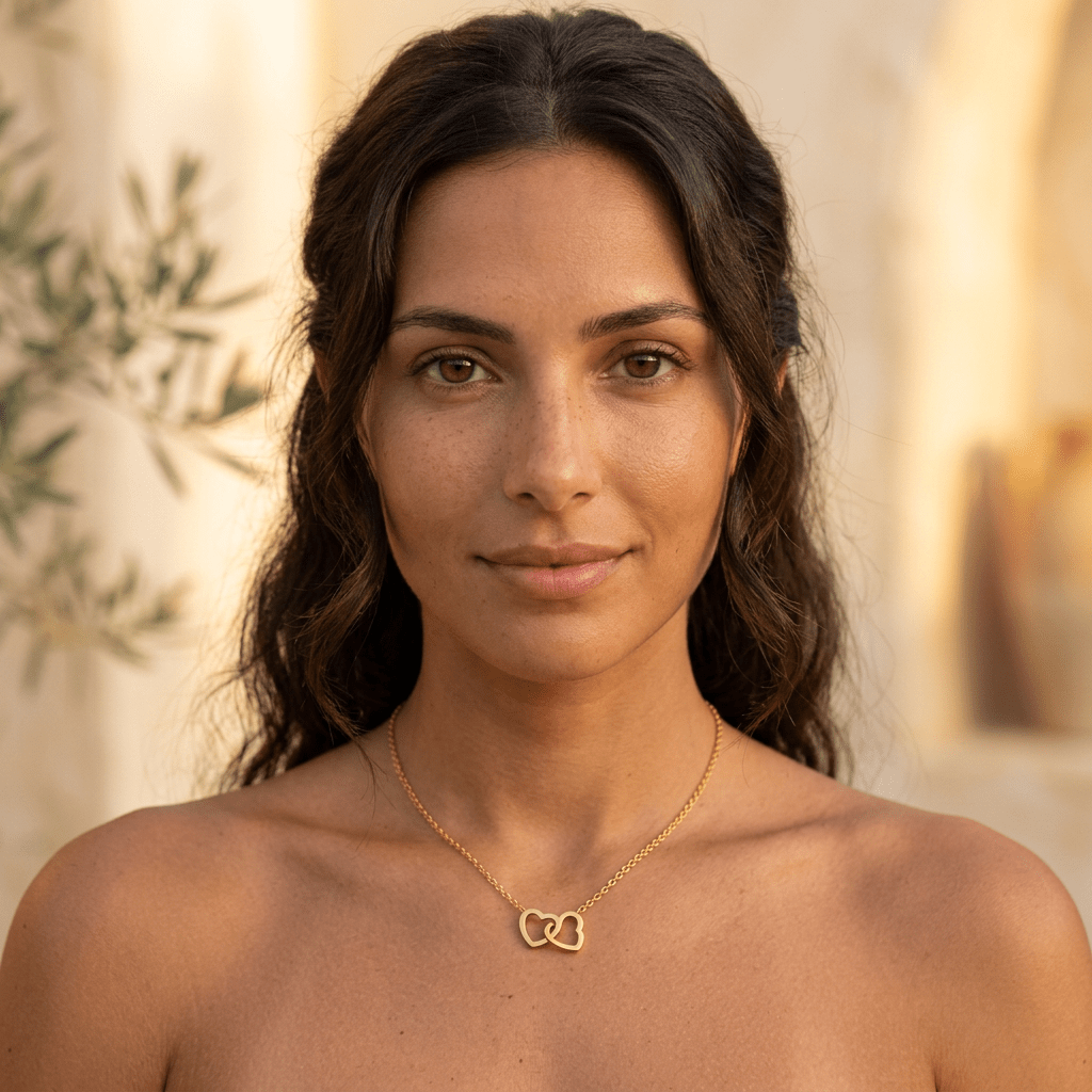Locking Heart Pendant - in Gold - Ellavore