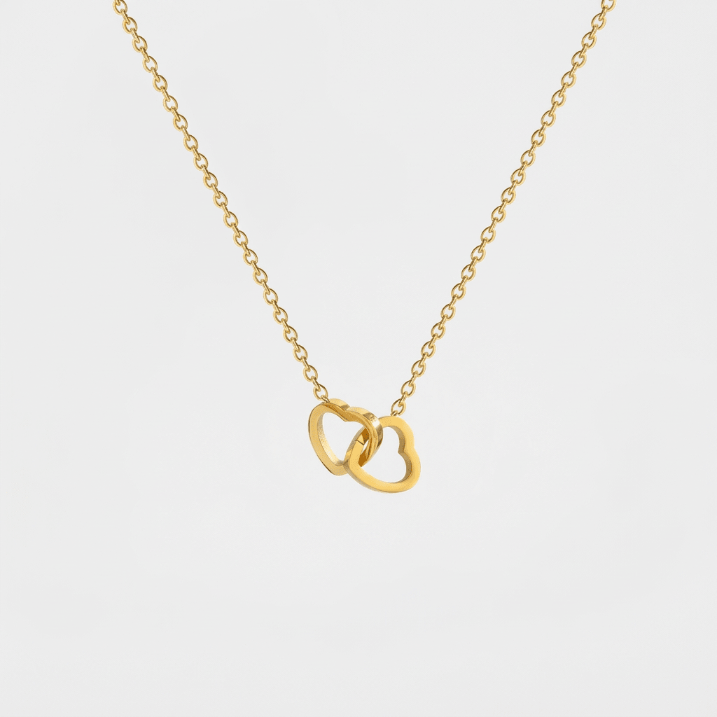 Locking Heart Pendant - in Gold - Ellavore