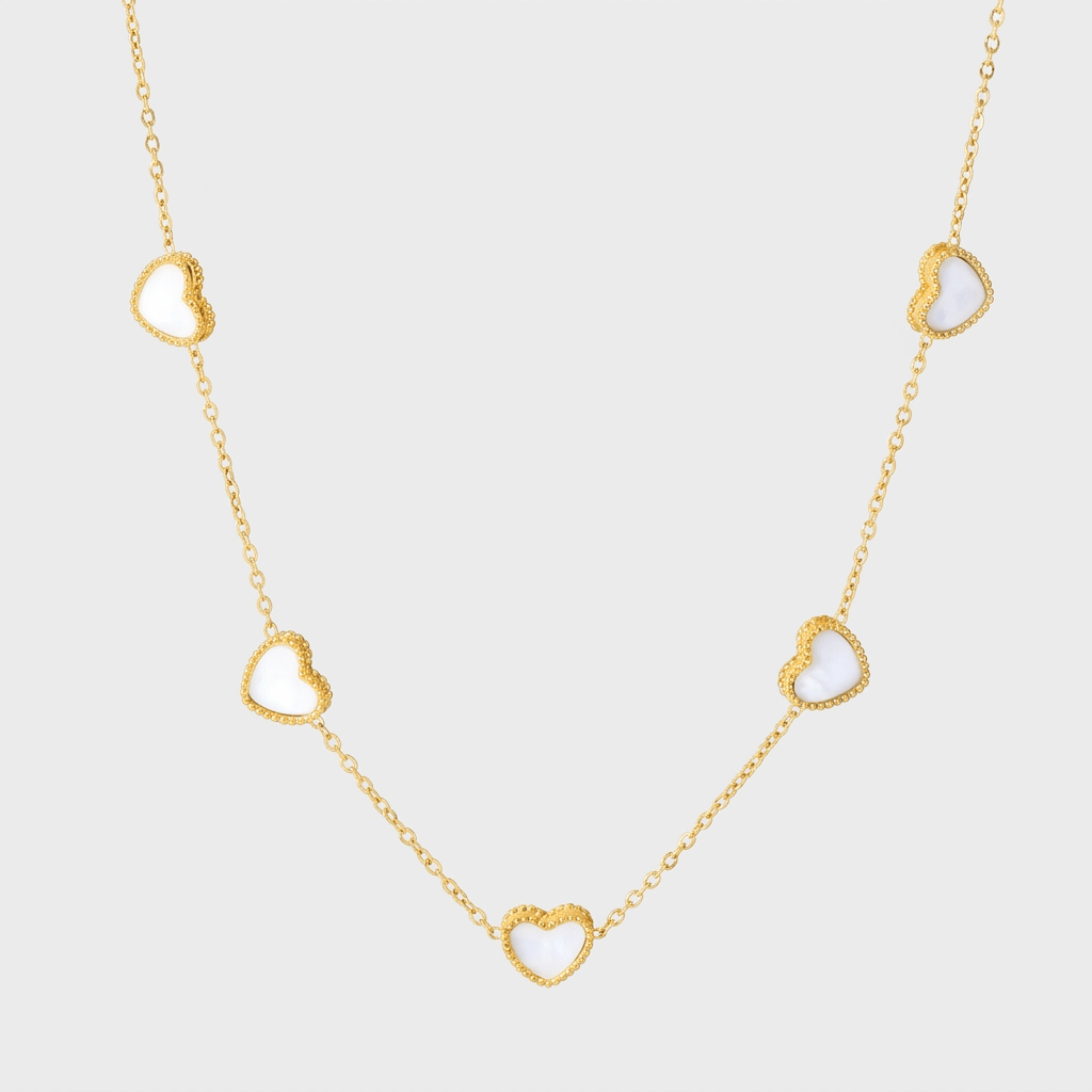 Love Motif Pendant in White Pearl - Ellavore