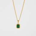Milano Emerald Pendant in Gold