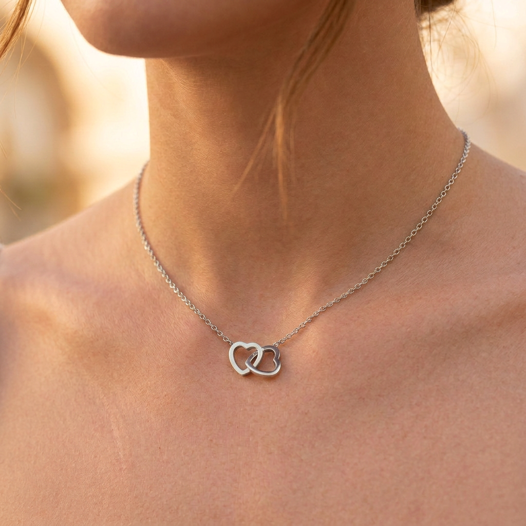 Locking Heart Pendant - in Gold