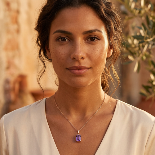 The Amethyst Muse Necklace - Deep Purple [edit]