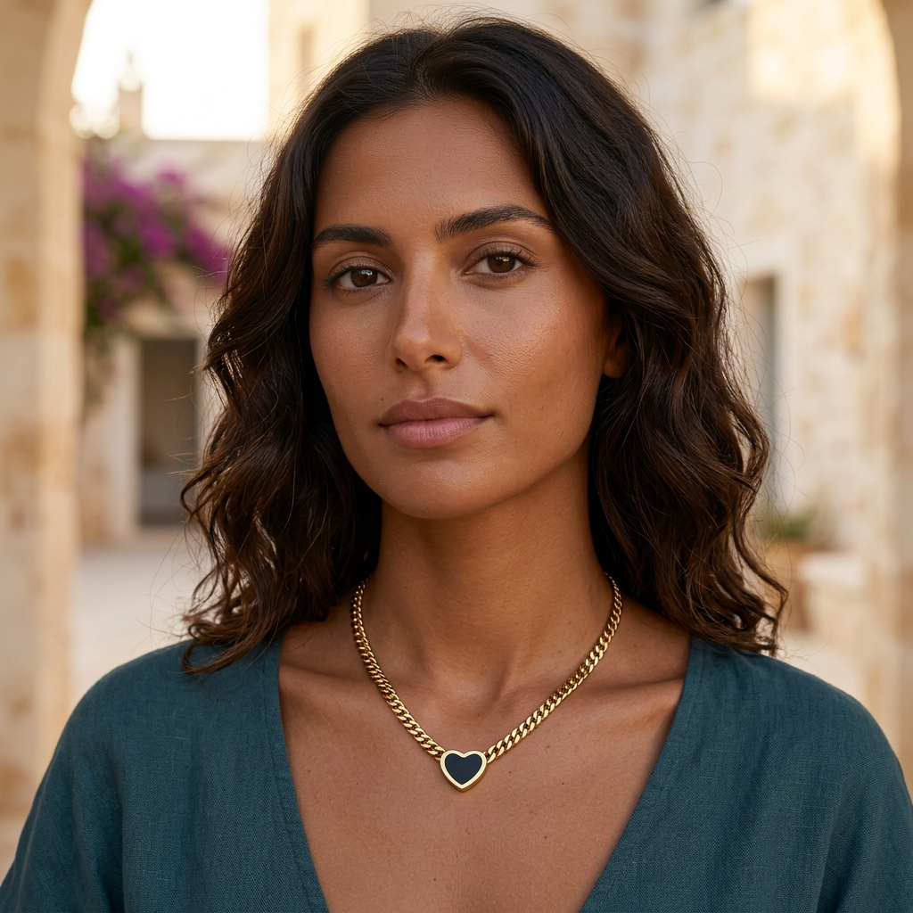 Ellavore Necklace in Black Pearl