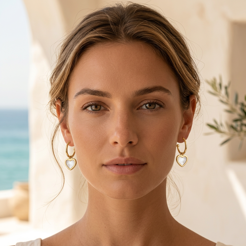 Ellavore Earrings in White Pearl