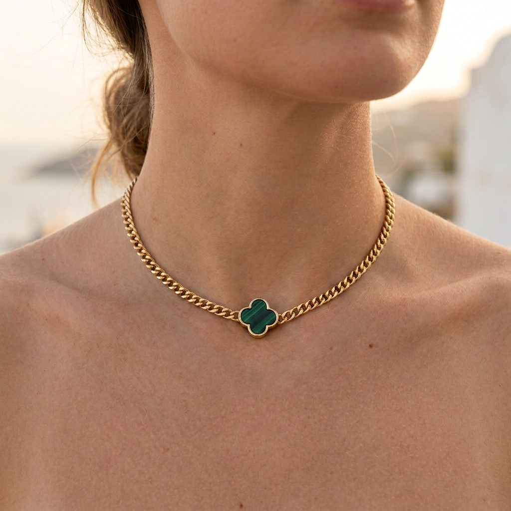 White Pearl Forget Me Knot Flower Pendant in Gold