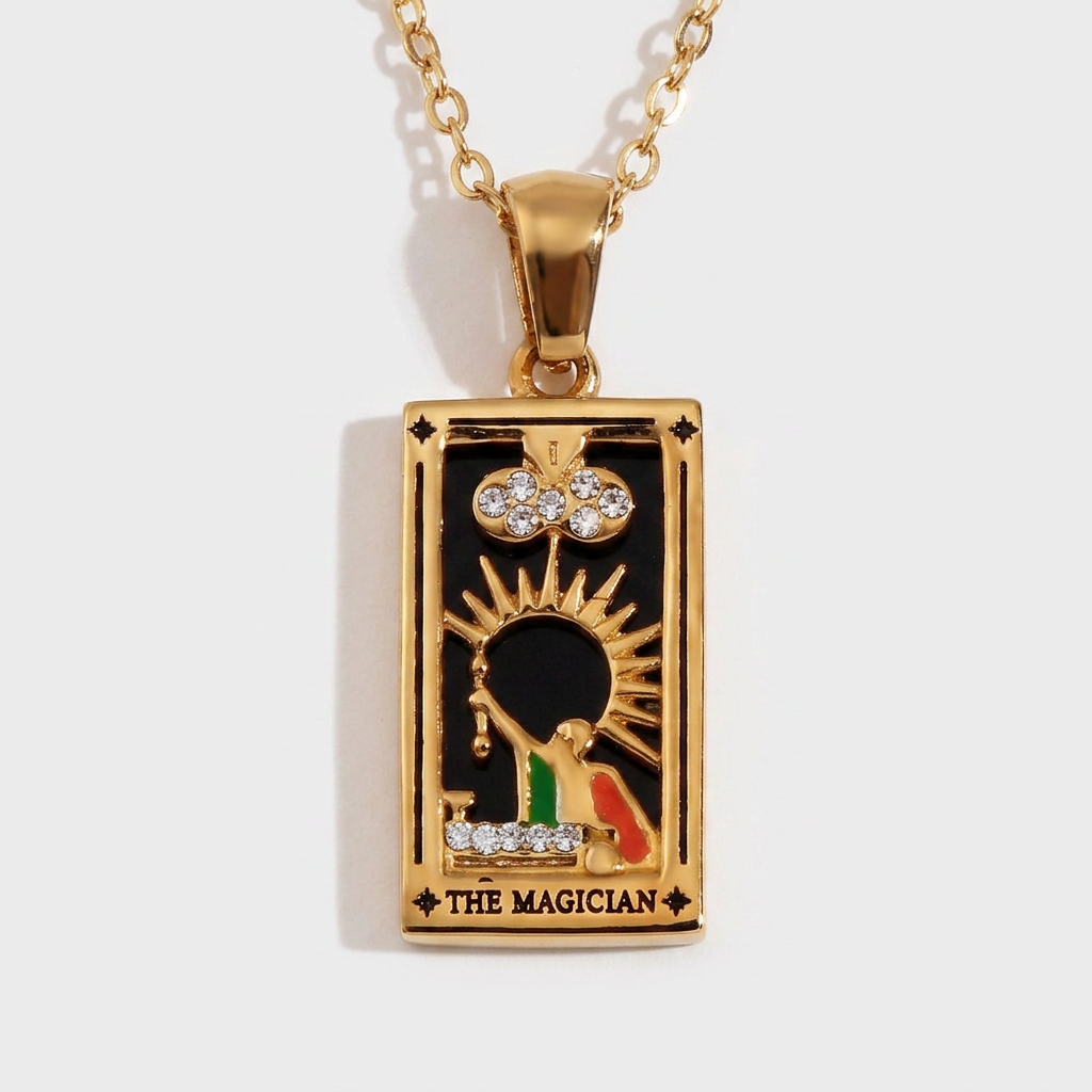 The Sun - Tarot Reading Deck of Cards in Gold