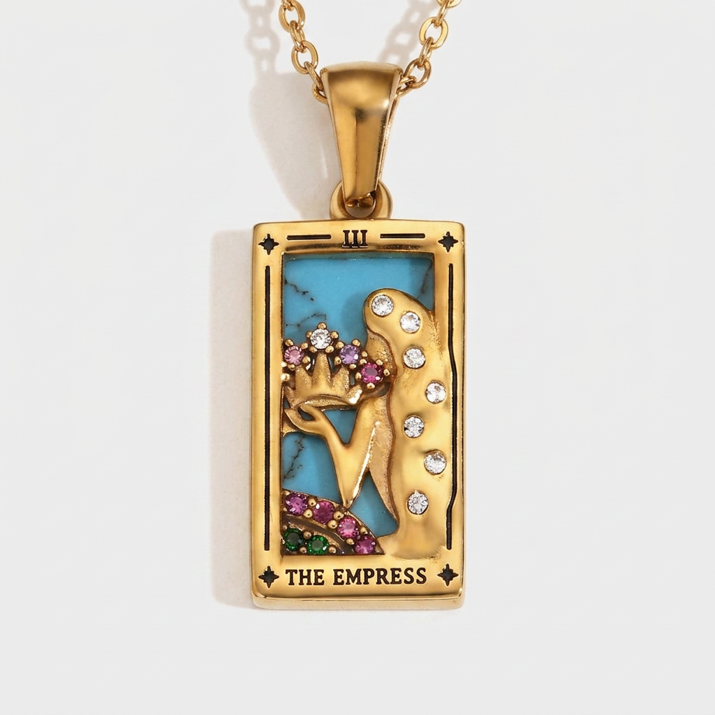 The Sun - Tarot Reading Deck of Cards in Gold