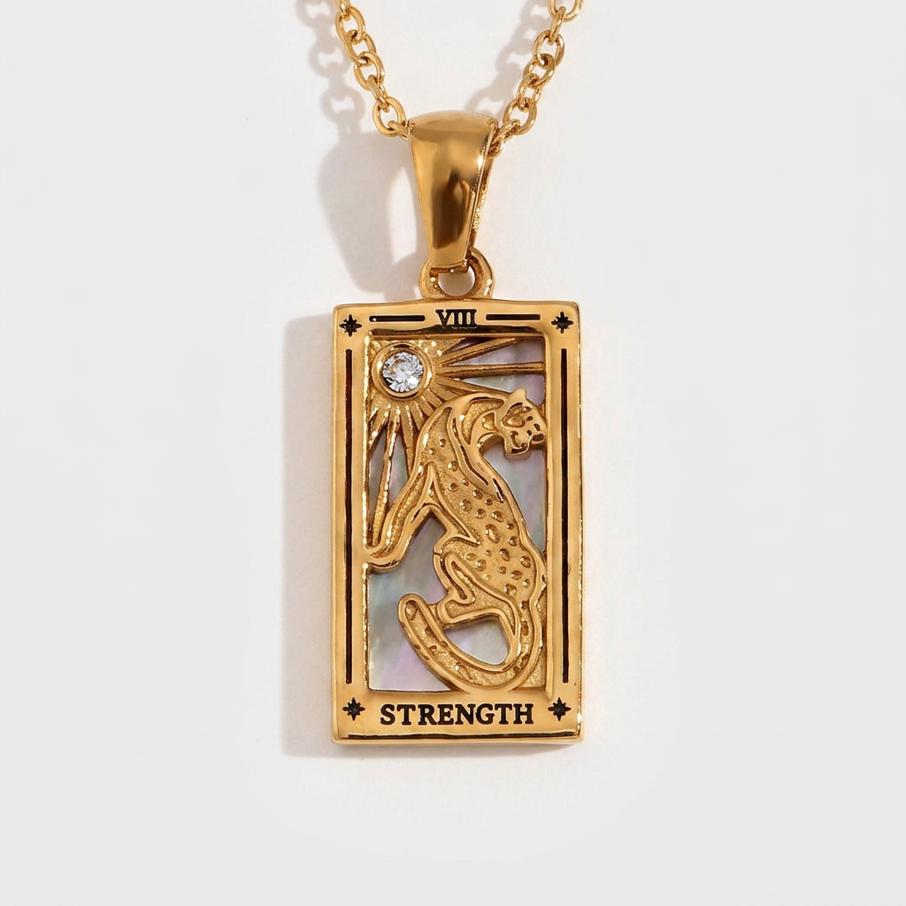 The Sun - Tarot Reading Deck of Cards in Gold