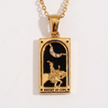 The Knight of Cups - Tarot Reading Deck of Cards in Gold