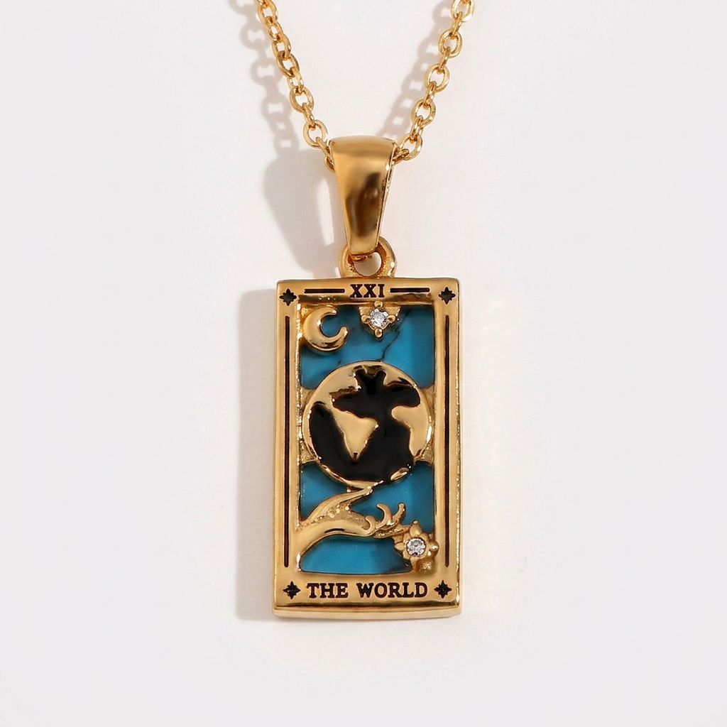 The Sun - Tarot Reading Deck of Cards in Gold