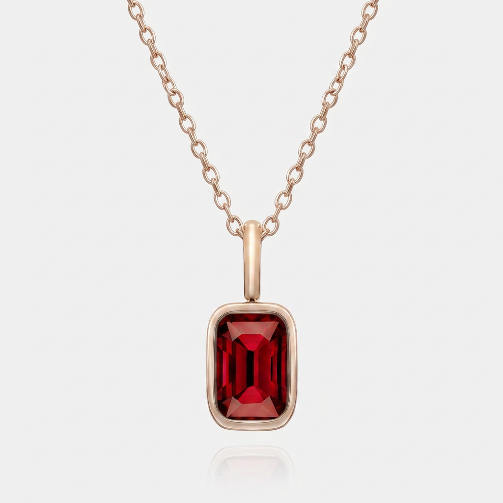 The Amethyst Muse Necklace - Deep Red [edit]