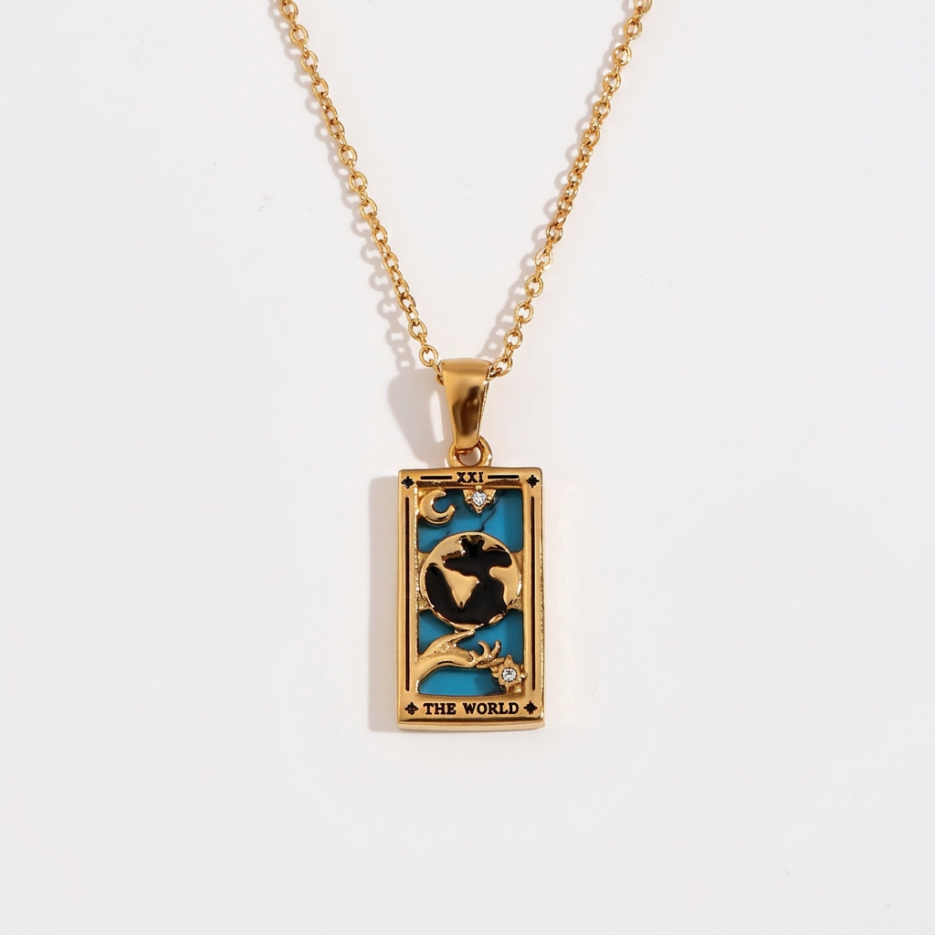 The Wheel - Tarot Reading Deck of Cards in Gold