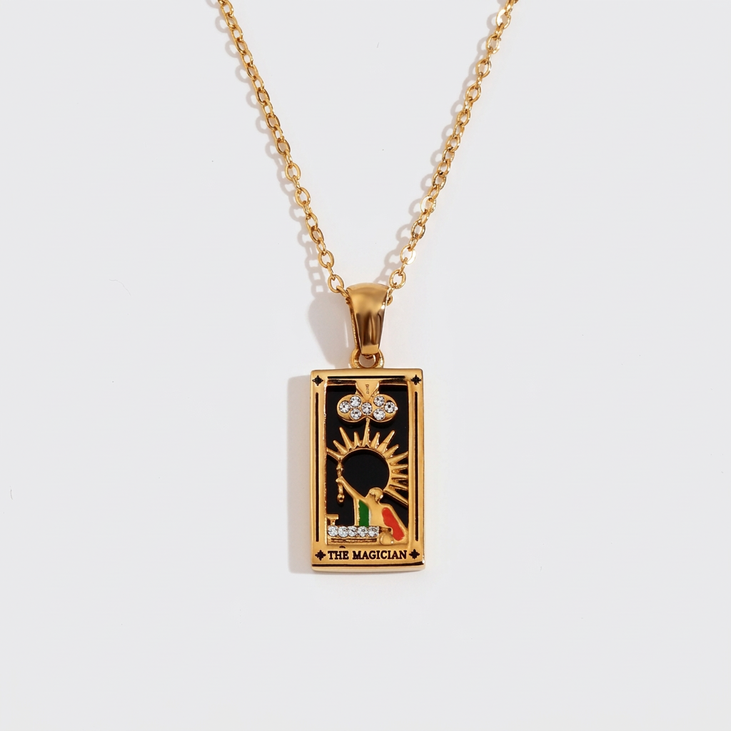 The Wheel - Tarot Reading Deck of Cards in Gold