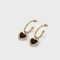 Ellavore Earrings in Black Pearl