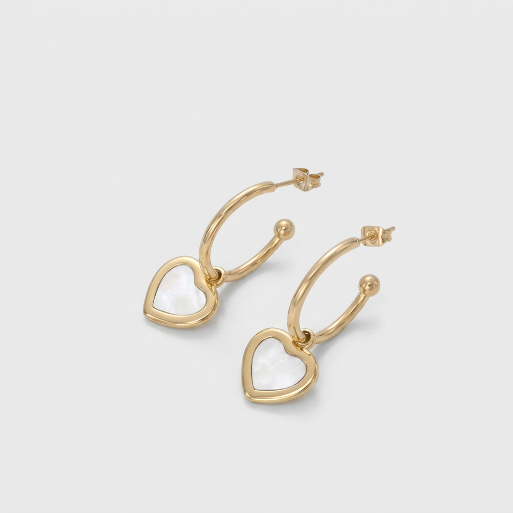 Ellavore Earrings in White Pearl