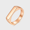 Rhodes Flat Top Gold Ring