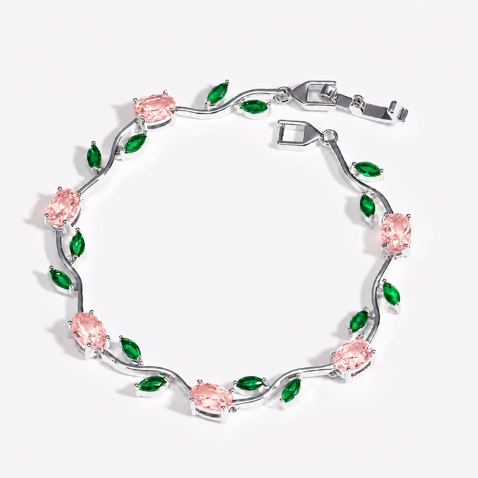 Misty and Molly Tulip Harmony Charm Bracelet Crystal 18k Gold-Plated