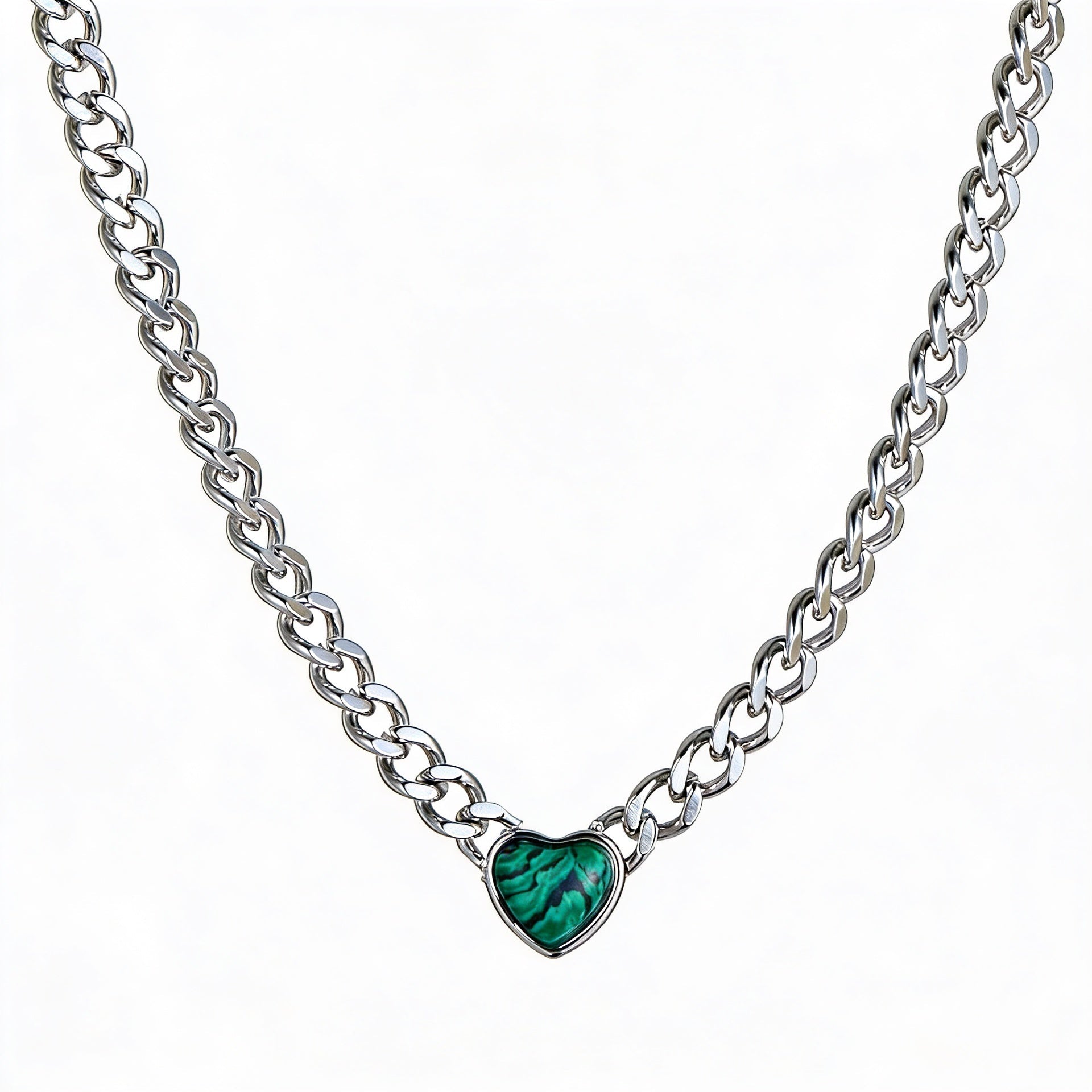 The Passion Necklace - Heart Shaped Purple Stone Pendant - Ellavore