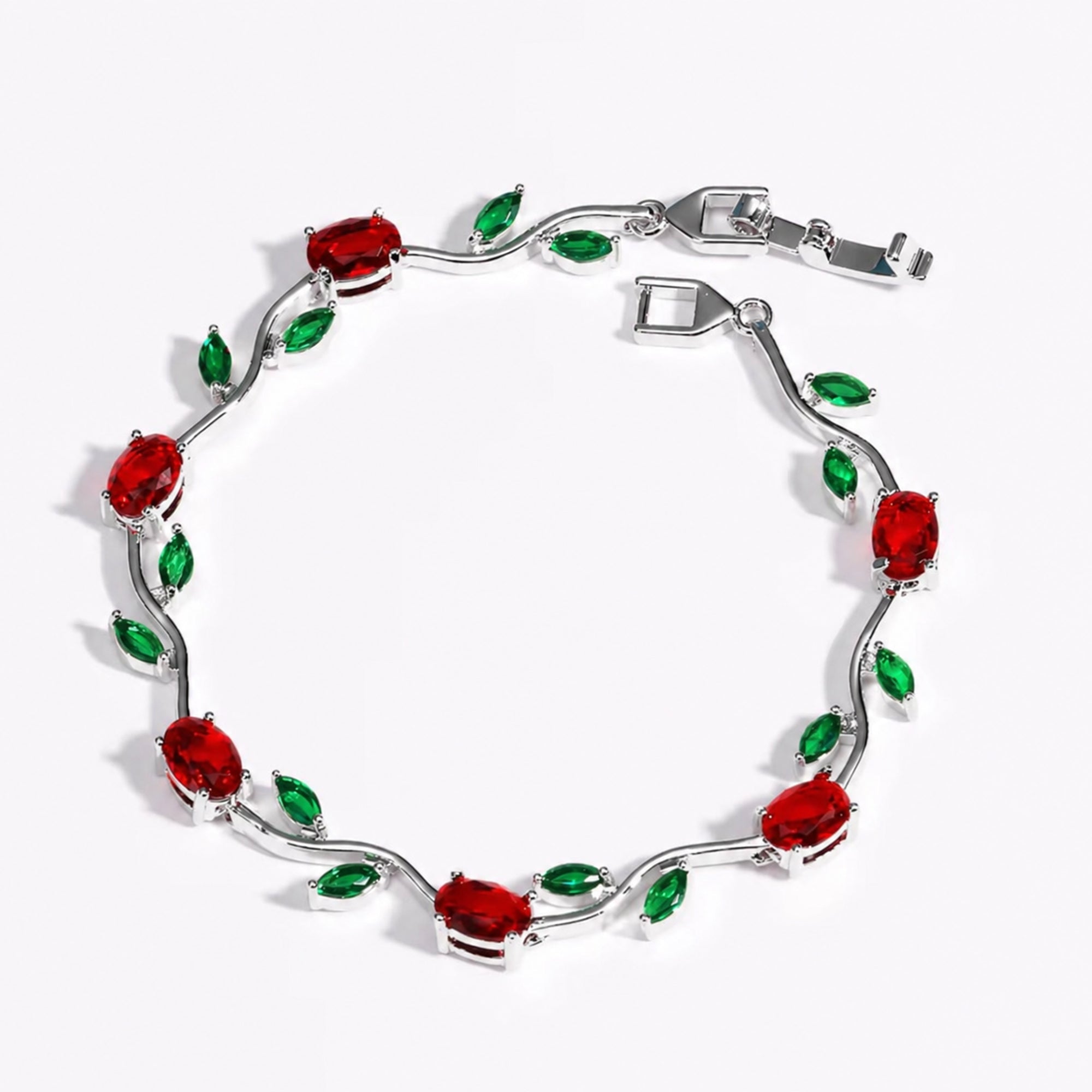 Misty and Molly Tulip Harmony Charm Bracelet Crystal 18k Gold-Plated