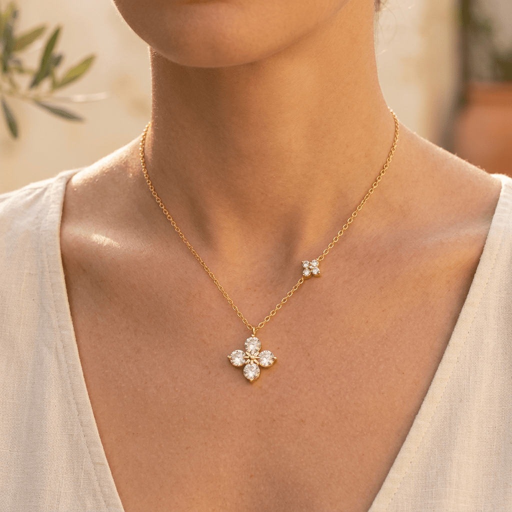 Turin Glow Pendant in Gold - Ellavore