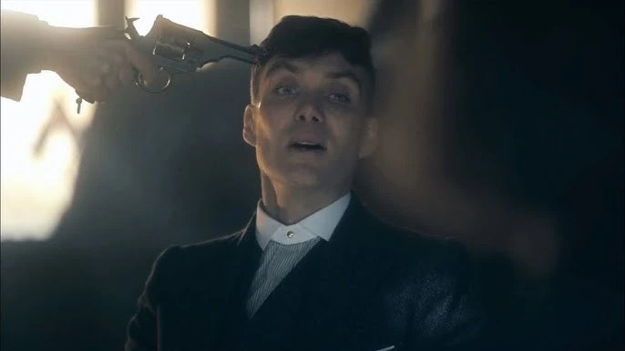 thomas shelby being clam in dangerous situation "i am chosen scene" 