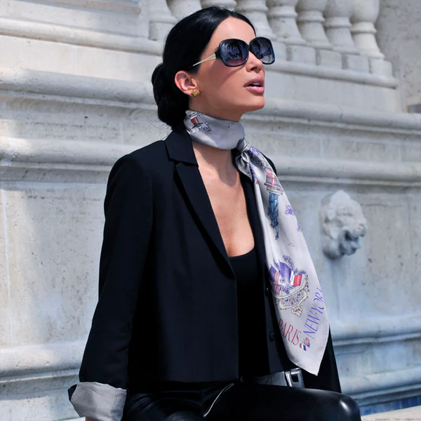 Women in Silk Scarf