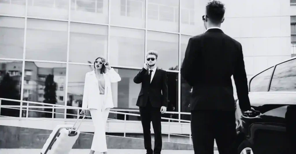 Master the Art of First Impressions. Elegant lady walking 