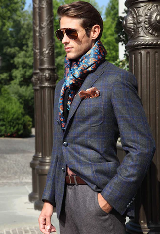 Women in Silk Scarf