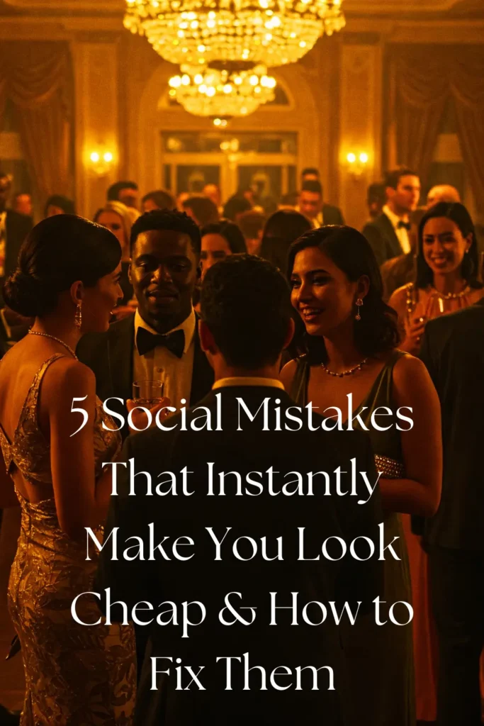 5 Social Mistakes That Instantly Make You Look Cheap & How to Fix Them