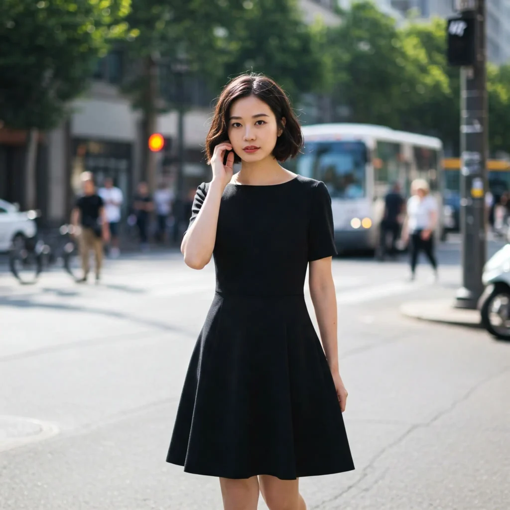 Little Black Dress (LBD) with a Twist ( Classy Women's Outfit)