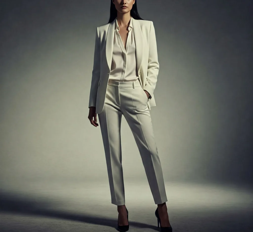 The Monochrome Power Suit (classy women's outfit)