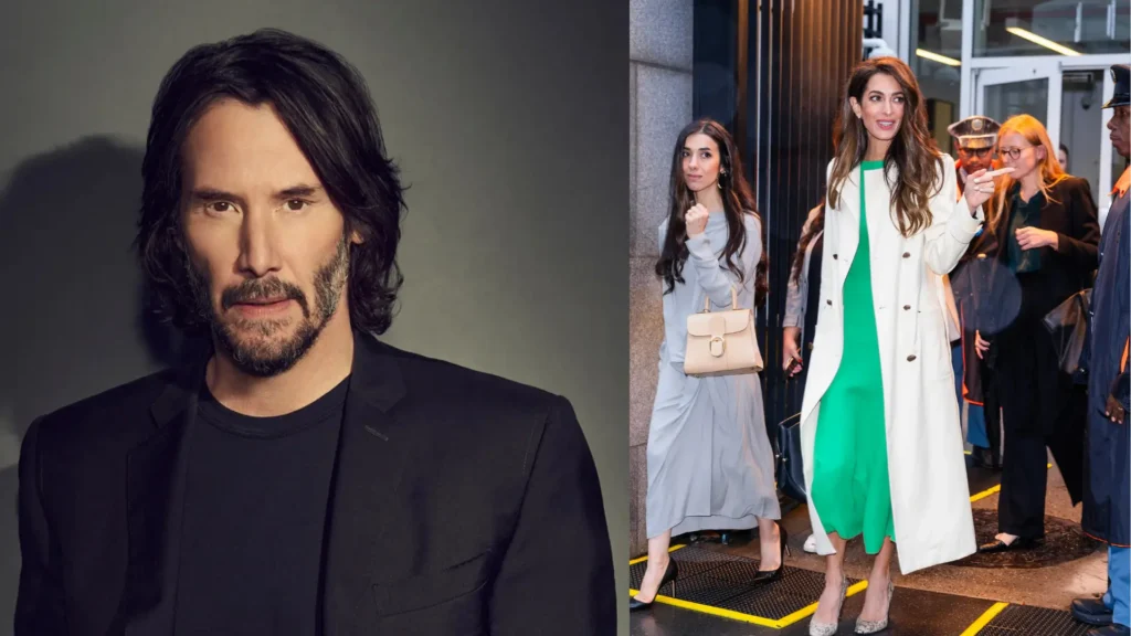 Keanu Reeves and Amal Clooney