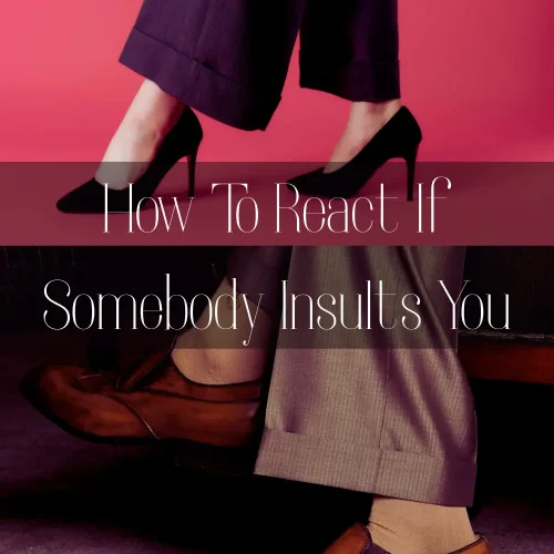 How to React if Somebody Insults You — The Ellavore Way